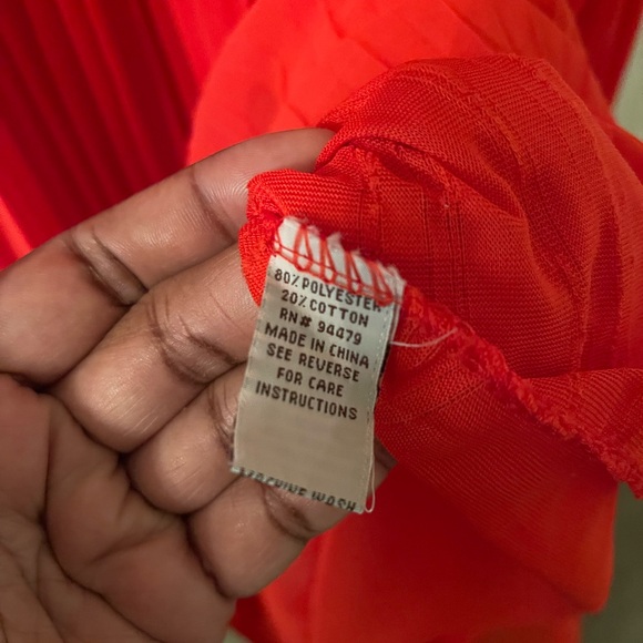 Plus Size Womens oranges/jean look strapless flowy dress size 3X pre-owned - Picture 2 of 13